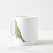 若い女性のフクロウオウム コーヒーマグカップ (正面左)