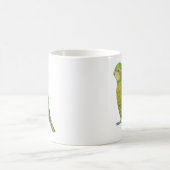若い女性のフクロウオウム コーヒーマグカップ (中央)