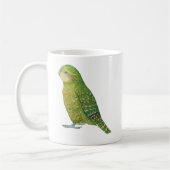若い女性のフクロウオウム コーヒーマグカップ (左)