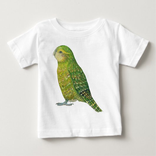 若い女性のフクロウオウム ベビーTシャツ (正面)