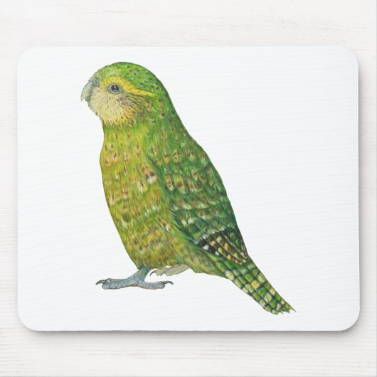 若い女性のフクロウオウム マウスパッド (正面)