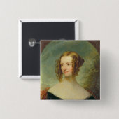 若い女性のポートレート 缶バッジ (正面&裏面)