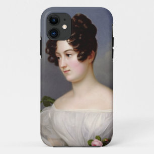 若い女性のポートレート、1827年(キャンバスの油) iPhone 11 ケース