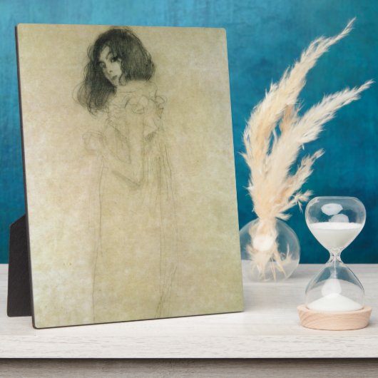 若い女性のポートレート, 1896年～97年 フォトプラーク (側面)