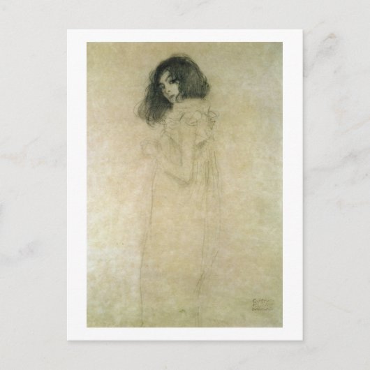 若い女性のポートレート, 1896年~97年 ポストカード (正面)