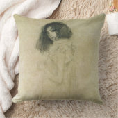 若い女性のポートレート、1896-97年 クッション (ブランケット)