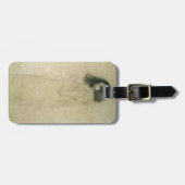 若い女性のポートレート、1896-97年 ラゲッジタグ (正面横)