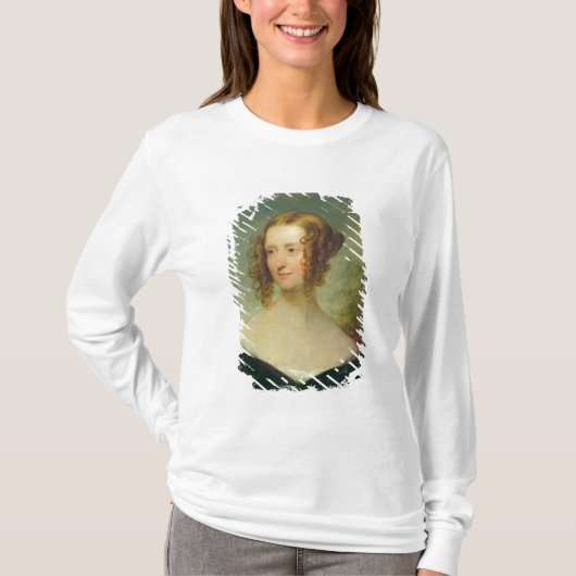 若い女性のポートレート Tシャツ (正面)