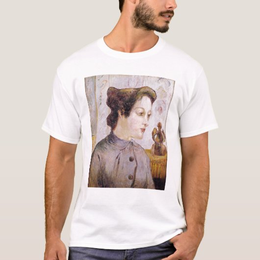 若い女性のポール・ゴーギャン|のポートレート、1886年 Tシャツ (正面)