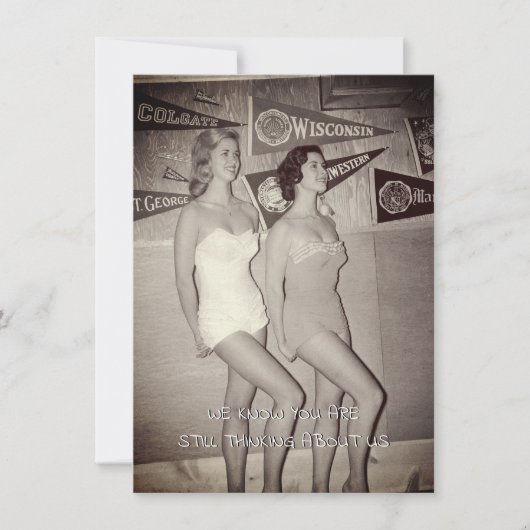 若い女性のレトロな写真のおもしろい美人たち (正面)