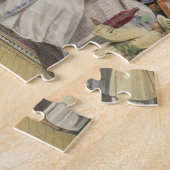 若い女性の洗面所は、「英国のインドからの2つをめっきします ジグソーパズル (側面)