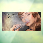 若い女性のVapeビジネス用アクセントをカスタマイズ ウィンドウサイン (シート3)
