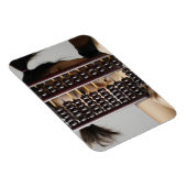 若い女性は深淵を覗き込んだ マグネット (右側)