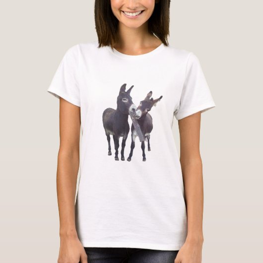 "若い女性ろば"の女性小柄いティー Tシャツ (正面)