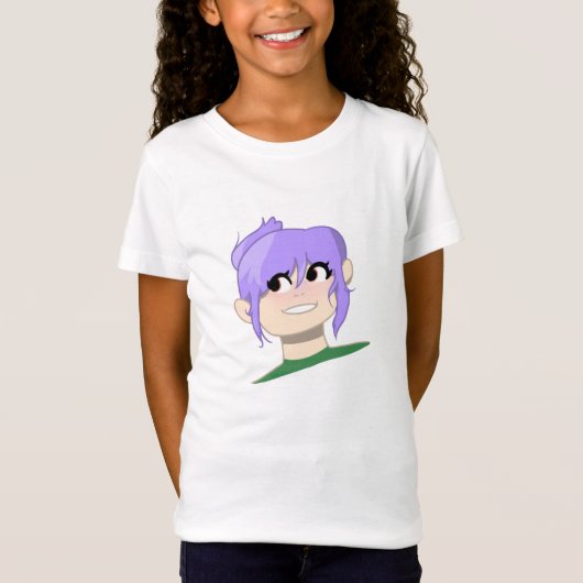 若い女性マンガ Tシャツ (正面)