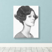 若い女性 キャンバスプリント (インサイチュ (ウッドフロア))