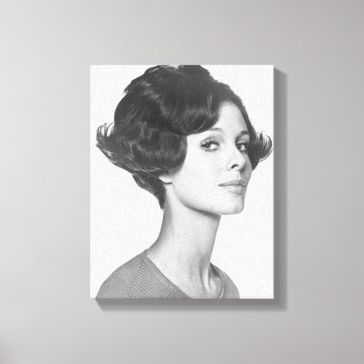 若い女性 キャンバスプリント (正面)