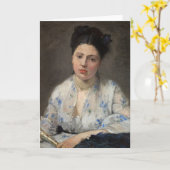 若い女性 | ベルザモリソト カード (黄色い花)