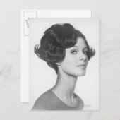 若い女性 ポストカード (正面/裏面)