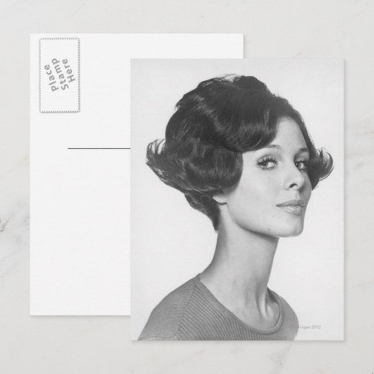 若い女性 ポストカード (正面/裏面)