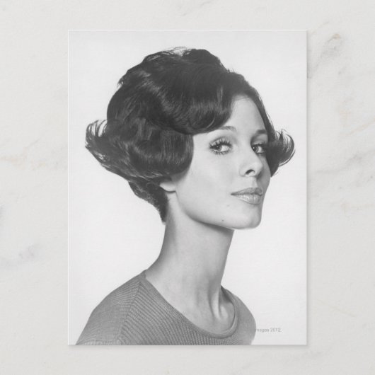 若い女性 ポストカード (正面)