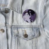 若い女性 缶バッジ (インサイチュ)