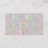 若い女性Pakenham -治療の石パターン 名刺 (裏面)