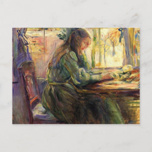 若い女書の子のBerthe Morisot ポストカード