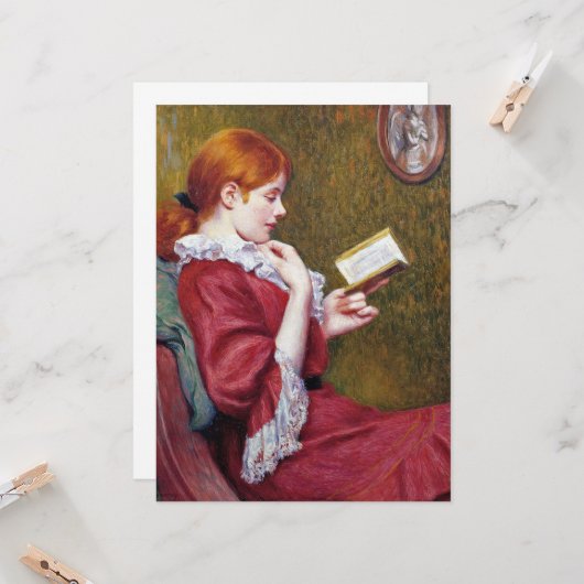 若い女読は良い本だ カード (正面/裏面インサイチュ)