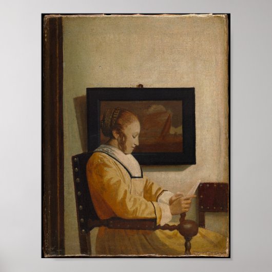 若い女読性 – Old Masterポートレート ポスター (正面)
