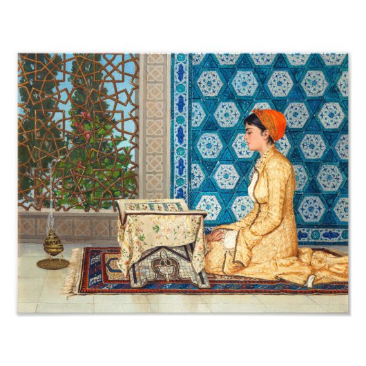 若い女読性 | Osman Hamdi Bey | フォトプリント (正面)