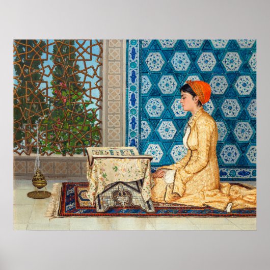 若い女読性 | Osman Hamdi Bey | ポスター (正面)