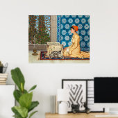 若い女読性 | Osman Hamdi Bey | ポスター (ホームオフィス)