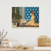 若い女読性 | Osman Hamdi Bey | ポスター (キッチン)