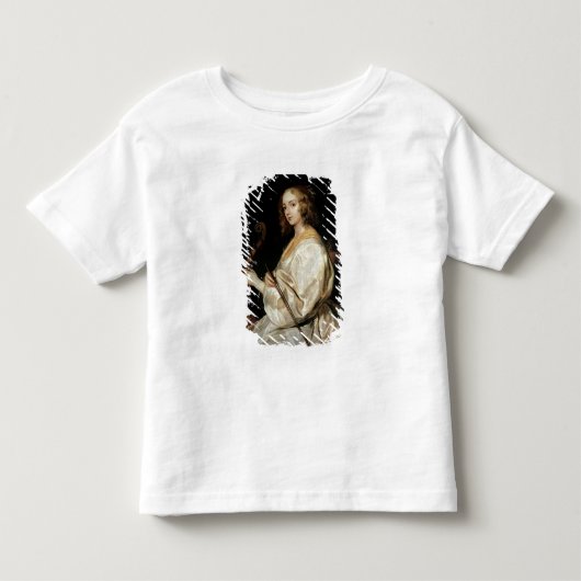 若い女遊はヴィオラ・ダ・ガンバ トドラーTシャツ (正面)