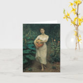 若い女運の子は カード (黄色い花)