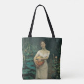 若い女運の子は トートバッグ (裏面)