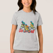 若い子どもたちを前に進む トライブレンドＴシャツ (正面)
