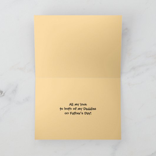 若い子供のための陽気な父の日カード カード (内部)