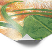 若い子鹿とリスの上の春草原 フォトプリント            (角)