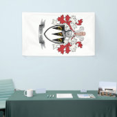 若い家紋の紋章付き外衣 横断幕 (トレードショー)