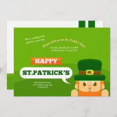若い小妖精のセントパトリックの日の招待状 招待状 (正面/裏面)