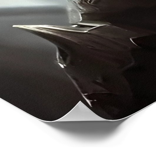 若い小妖精や小人の女性の青目 | AIアートポスター ポスター (角)