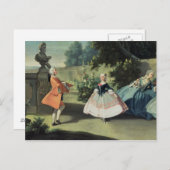 若い少女が踊るのを眺めるための庭園 ポストカード (正面/裏面)