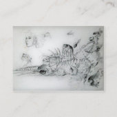 若い少女と貝殻 名刺 (裏面)