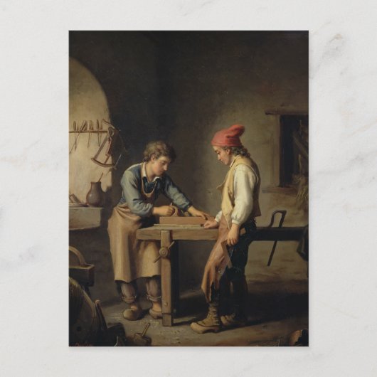 若い徒弟、1903年以前 ポストカード (正面)