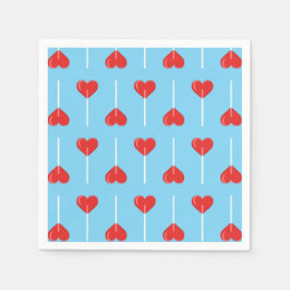 若い恋の吸血鬼レッド スタンダードカクテルナプキン