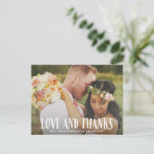 若い恋 | 結婚感謝はがき ポストカード (スタンド正面)