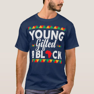 若い才能と黒のアフリカのプライド黒の歴史M Tシャツ