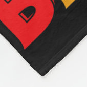 若い才能と黒のダビングの女の子の黒い歴史 フリースブランケット (角)